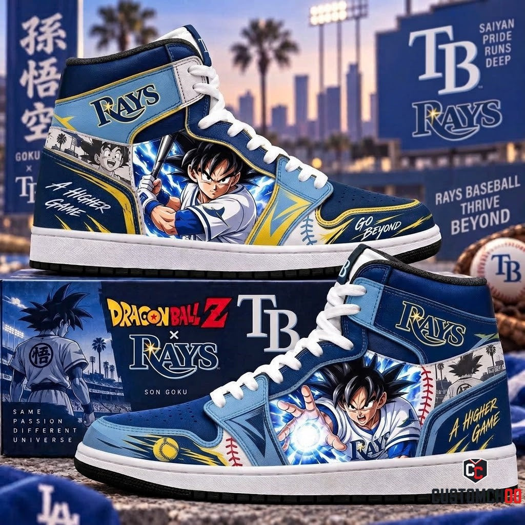 Son Goku x MLB Baseball Fan High Top Sneakers | All 30 Teams Available