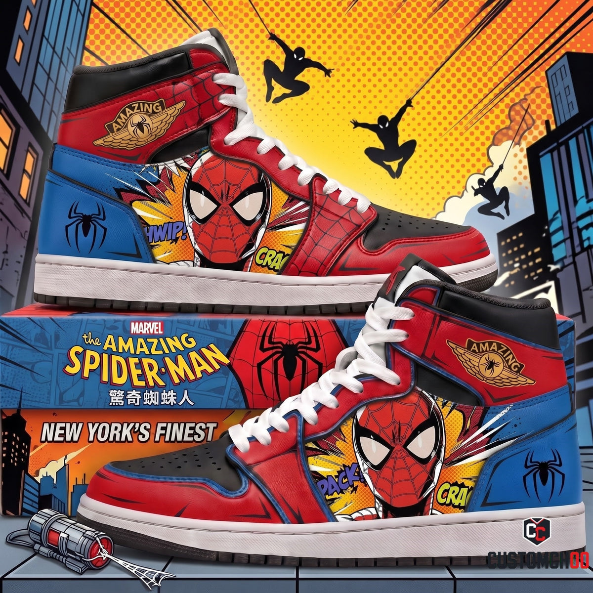 Limited Edition Spiderman Fan Shoes — Anime High Top Sneaker Gift