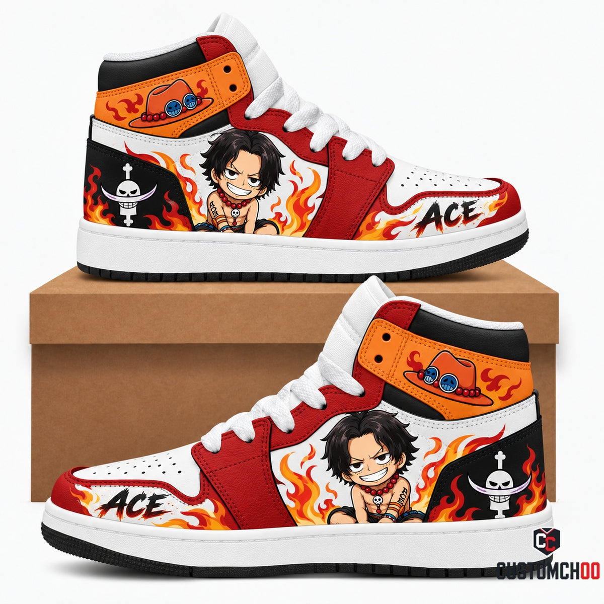 Limited Edition One Piece Squad Fan Shoes — Anime High Top Sneaker Gift