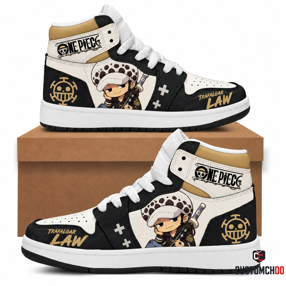 Limited Edition One Piece Squad Fan Shoes — Anime High Top Sneaker Gift