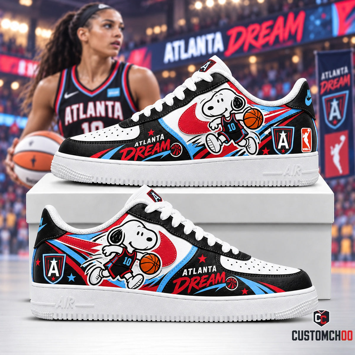 Beagle Dog - Women’s Basketball Fan Sneakers | All 15 WNBA Teams Available -Ver2