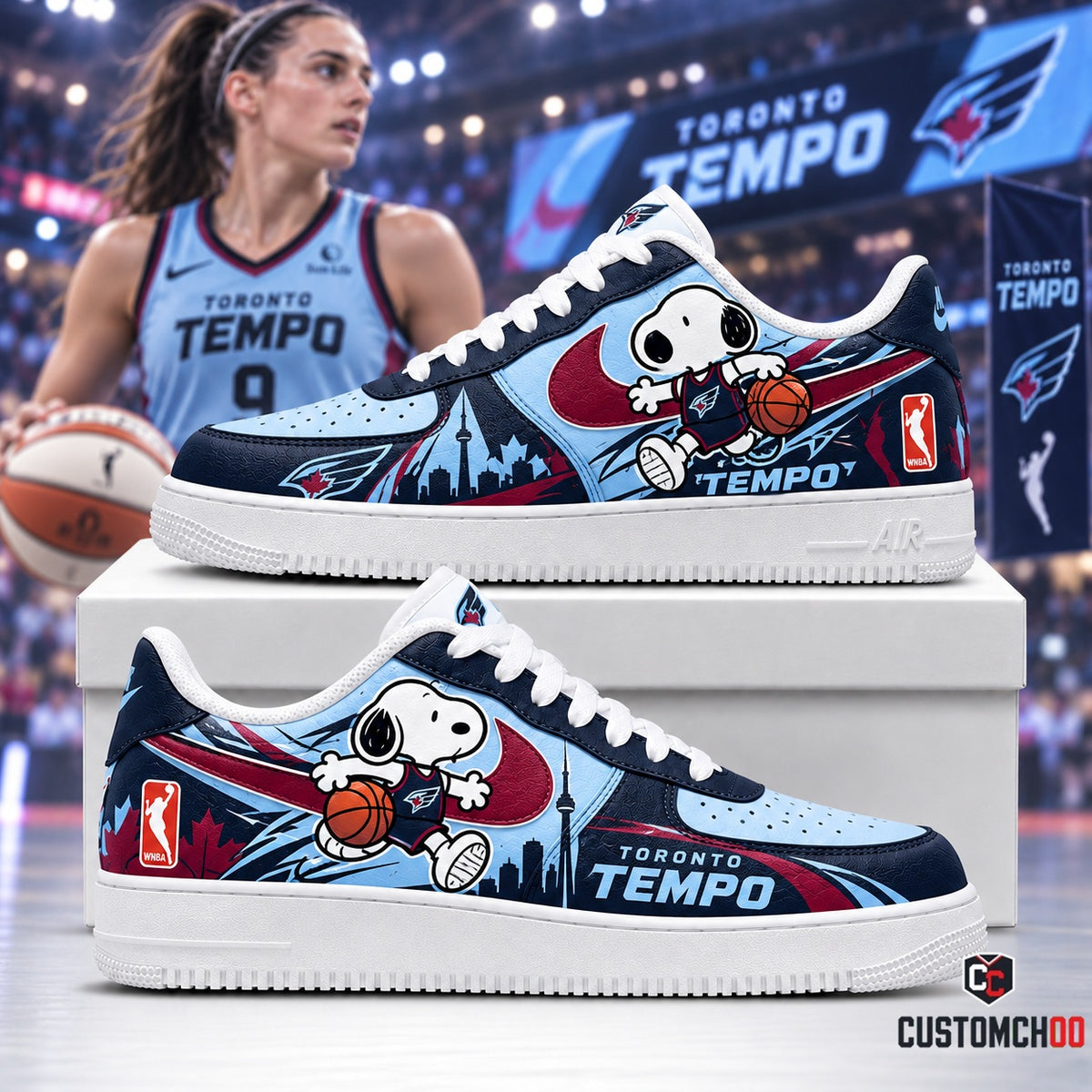 Beagle Dog - Women’s Basketball Fan Sneakers | All 15 WNBA Teams Available -Ver2