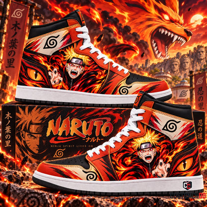 Uzumaki Naruto High Top Sneakers — Naruto Inspired Fan Shoes