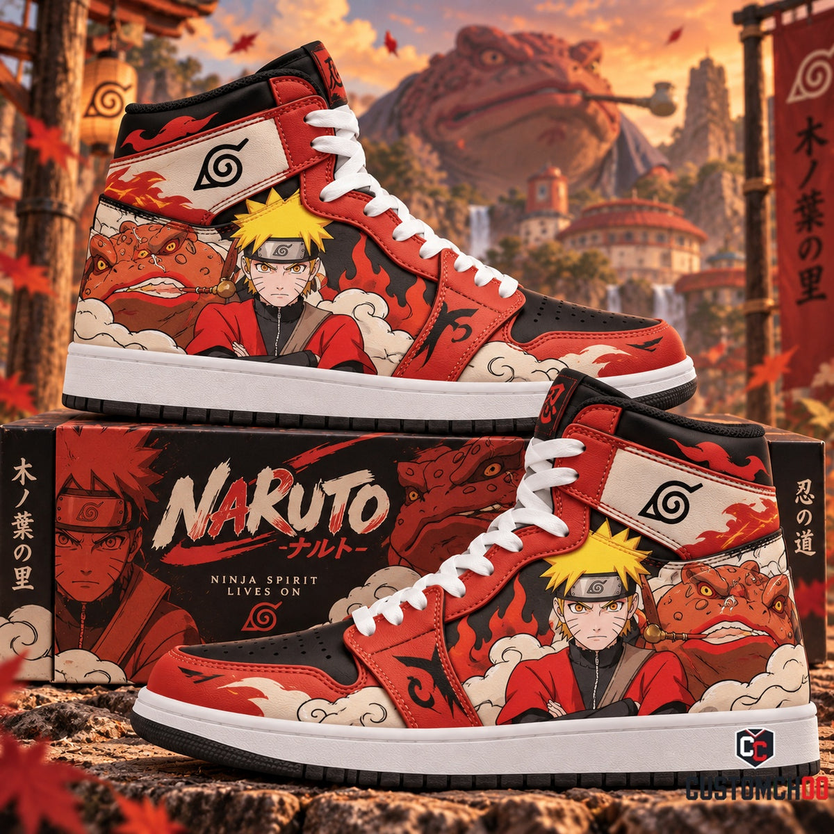Uzumaki Naruto High Top Sneakers — Naruto Inspired Fan Shoes