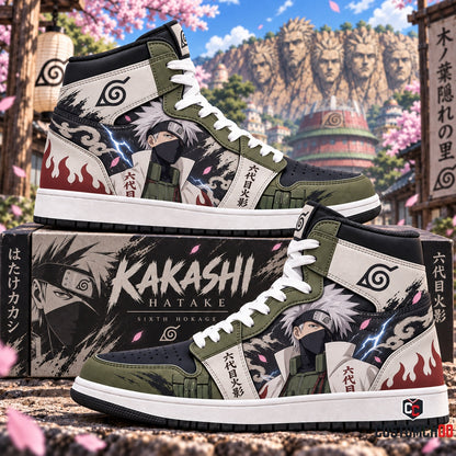 Hatake Kakashi High Top Sneakers — Naruto Inspired Fan Shoes
