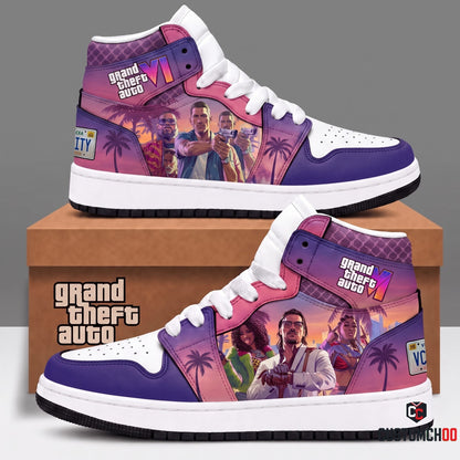 Limited Edition GTA 6 Fan Shoes — GTA 6 High Top Sneaker Gift