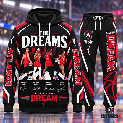 The Dreams roster crosswalk edition with player signatures hoodie and sweatpants fan set - Style 02