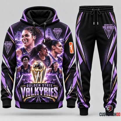 Golden State Valkyries 2026 WNBA basketball hoodie and sweatpants tracksuit – Style 05 - Valkyries Champions Design 5
